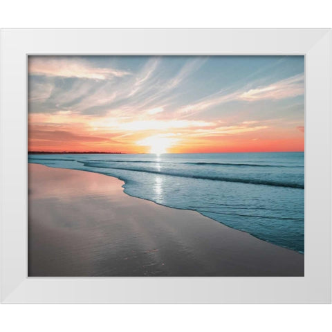 Relaxing Morning White Modern Wood Framed Art Print by Prime, Marcus