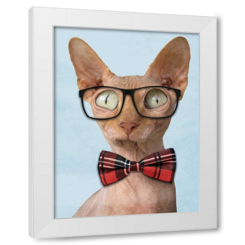 Sophisticated Sphynx White Modern Wood Framed Art Print by Prime, Marcus