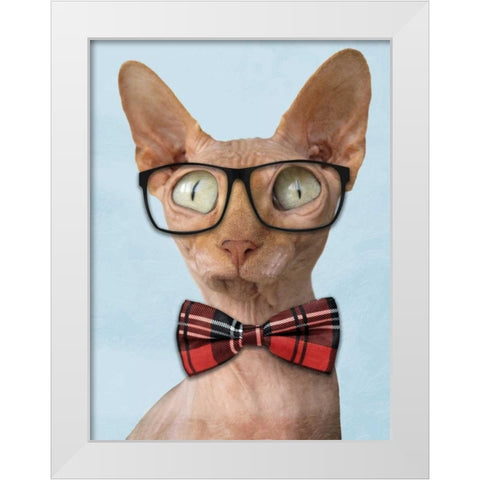 Sophisticated Sphynx White Modern Wood Framed Art Print by Prime, Marcus