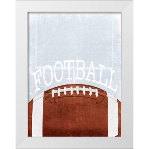 Football Love 2 White Modern Wood Framed Art Print by Prime, Marcus