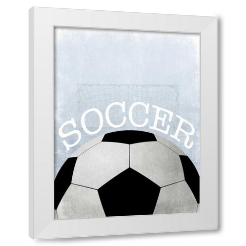 Soccer Love 2 White Modern Wood Framed Art Print by Prime, Marcus