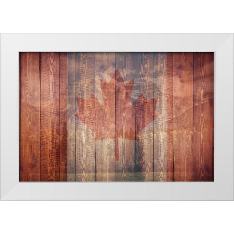 Majestic Canada White Modern Wood Framed Art Print by Prime, Marcus