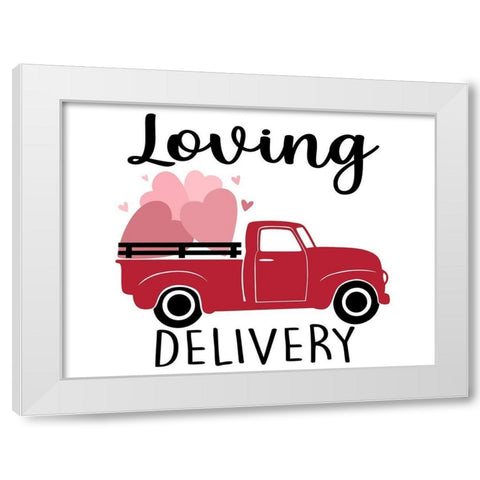 Loving Delivery White Modern Wood Framed Art Print by Prime, Marcus