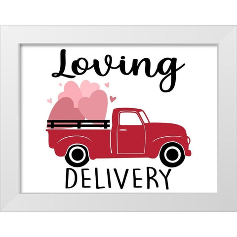 Loving Delivery White Modern Wood Framed Art Print by Prime, Marcus