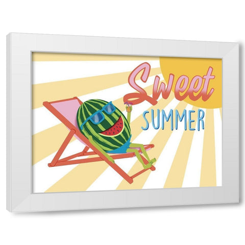 Sweet Summer White Modern Wood Framed Art Print by Prime, Marcus