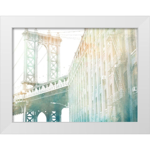 Brooklyn Shinning White Modern Wood Framed Art Print by Prime, Marcus