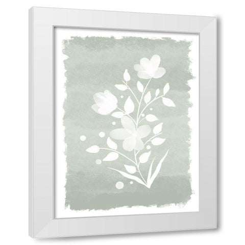 Watercolor Florals 2 White Modern Wood Framed Art Print by Prime, Marcus