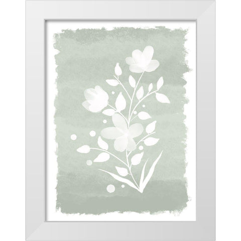 Watercolor Florals 2 White Modern Wood Framed Art Print by Prime, Marcus