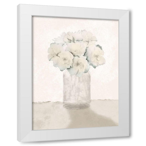 Welcoming Bouquet White Modern Wood Framed Art Print by Prime, Marcus