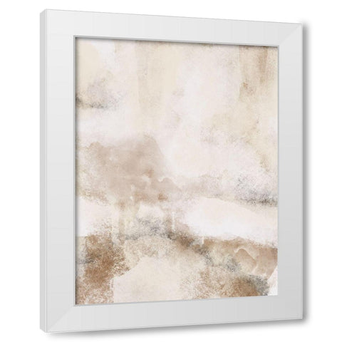 Casual Textures White Modern Wood Framed Art Print by Prime, Marcus