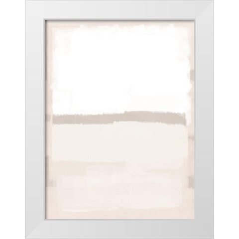 Tranquil Streaks 1 White Modern Wood Framed Art Print by Prime, Marcus