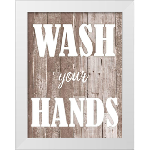 Glowing Wash White Modern Wood Framed Art Print by Prime, Marcus