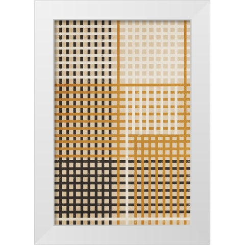 Alternating Lanes White Modern Wood Framed Art Print by Prime, Marcus