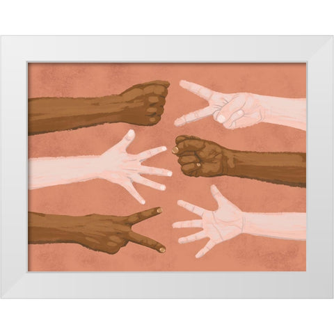 Equality Fun White Modern Wood Framed Art Print by Prime, Marcus