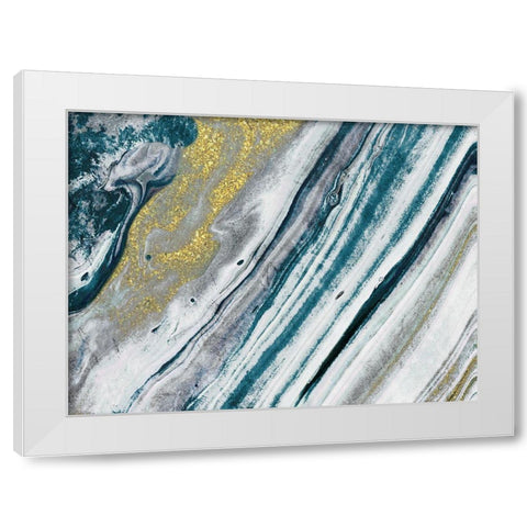 Golden Toned Stone 1 White Modern Wood Framed Art Print by Prime, Marcus
