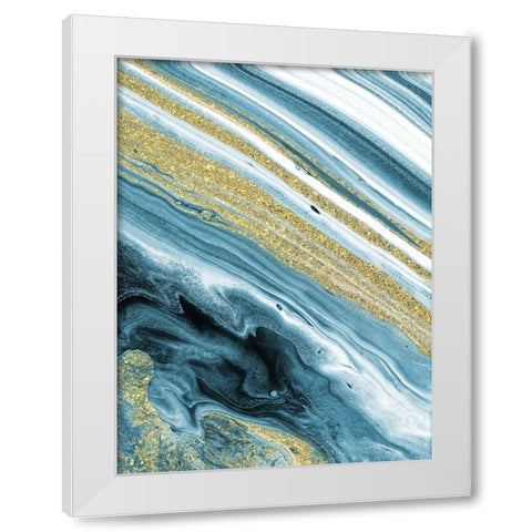 Atmospheric Golden Conclusions 1 White Modern Wood Framed Art Print by Prime, Marcus