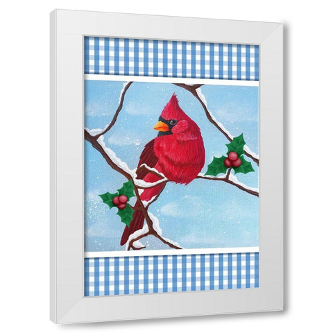 Winter Friend White Modern Wood Framed Art Print by Prime, Marcus