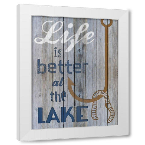 Lake Life White Modern Wood Framed Art Print by Prime, Marcus