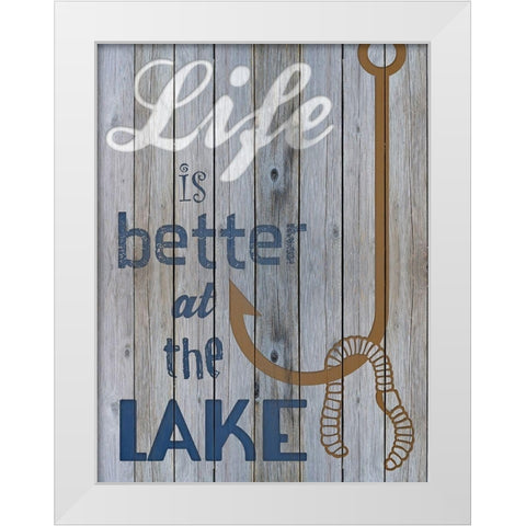 Lake Life White Modern Wood Framed Art Print by Prime, Marcus