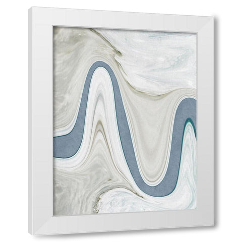 Abstract Coastal Views White Modern Wood Framed Art Print by Prime, Marcus