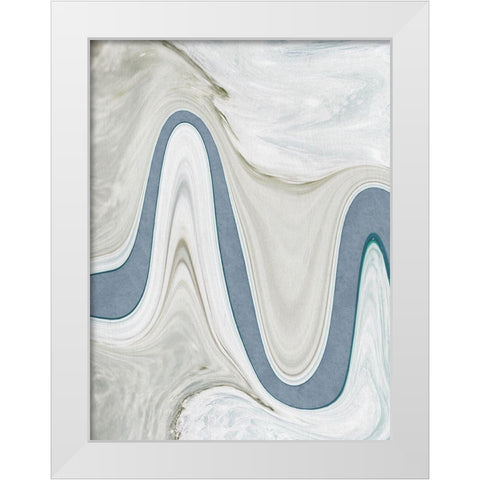 Abstract Coastal Views White Modern Wood Framed Art Print by Prime, Marcus