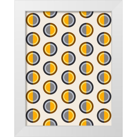 Watching Eyes White Modern Wood Framed Art Print by Prime, Marcus