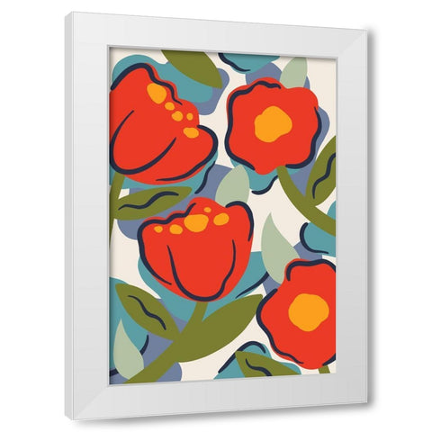 Urban Garden White Modern Wood Framed Art Print by Prime, Marcus