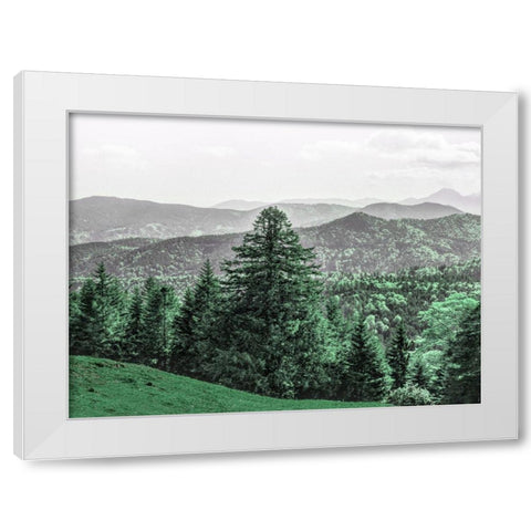 Mountain Beauty White Modern Wood Framed Art Print by Prime, Marcus