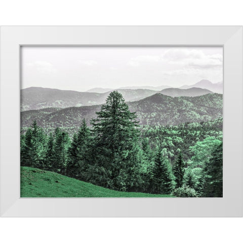 Mountain Beauty White Modern Wood Framed Art Print by Prime, Marcus