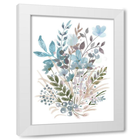 Soft Garden Flowers White Modern Wood Framed Art Print by Prime, Marcus