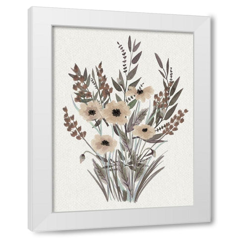 Soft Special Bouquet White Modern Wood Framed Art Print by Prime, Marcus