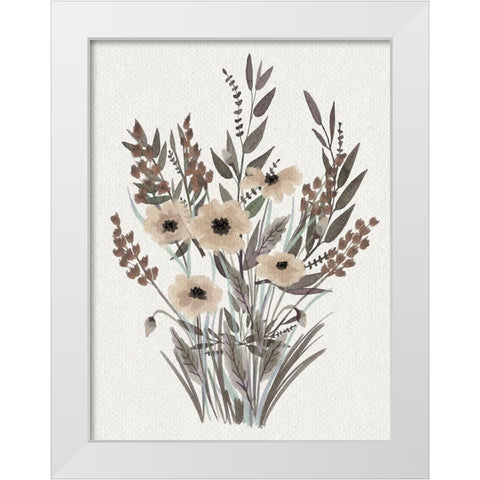 Soft Special Bouquet White Modern Wood Framed Art Print by Prime, Marcus