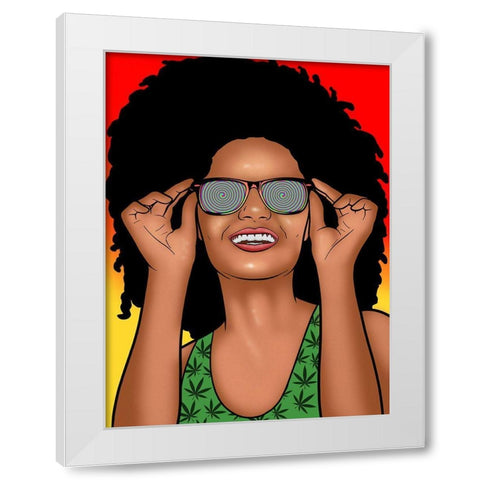 Mary Jane White Modern Wood Framed Art Print by Prime, Marcus