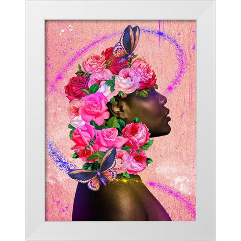 One With Nature White Modern Wood Framed Art Print by Prime, Marcus