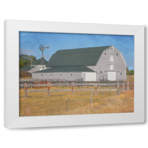 Farm Life White Modern Wood Framed Art Print by Prime, Marcus