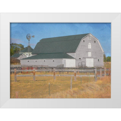 Farm Life White Modern Wood Framed Art Print by Prime, Marcus