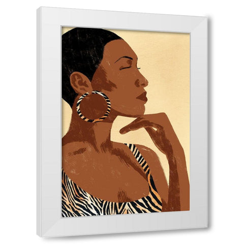 Fierce Tiger 1 White Modern Wood Framed Art Print by Prime, Marcus