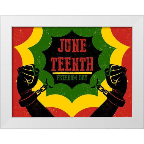 Break Free White Modern Wood Framed Art Print by Prime, Marcus