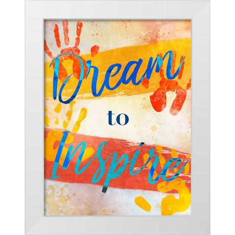 Inspirational Dream White Modern Wood Framed Art Print by Prime, Marcus