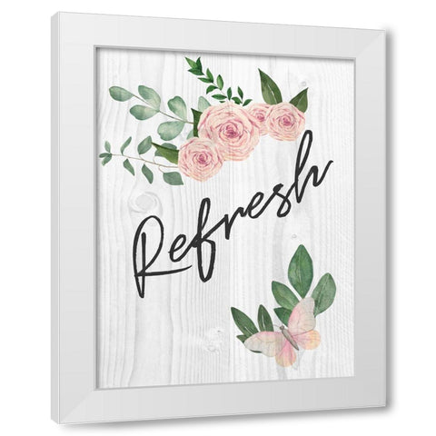 Refresh Florals 1 White Modern Wood Framed Art Print by Prime, Marcus