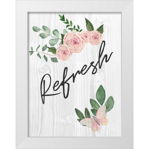 Refresh Florals 1 White Modern Wood Framed Art Print by Prime, Marcus
