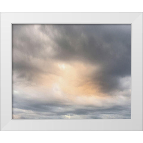 Thru The Heavens 2 White Modern Wood Framed Art Print by Prime, Marcus