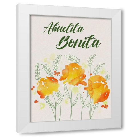 Abuelita Bonita 1 White Modern Wood Framed Art Print by Prime, Marcus