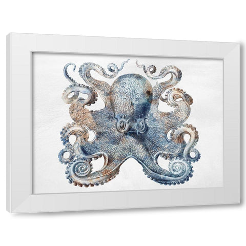 Swimming Ocean Friends 3 White Modern Wood Framed Art Print by Prime, Marcus