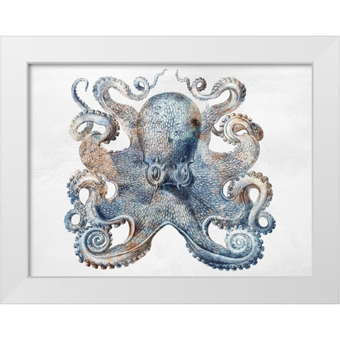 Swimming Ocean Friends 3 White Modern Wood Framed Art Print by Prime, Marcus