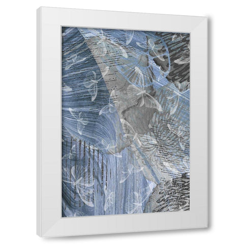 Butterfly Habitat White Modern Wood Framed Art Print by Prime, Marcus