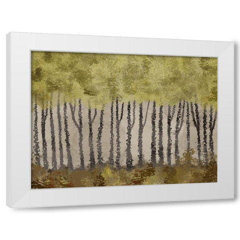 Golden Forest 1 White Modern Wood Framed Art Print by Prime, Marcus