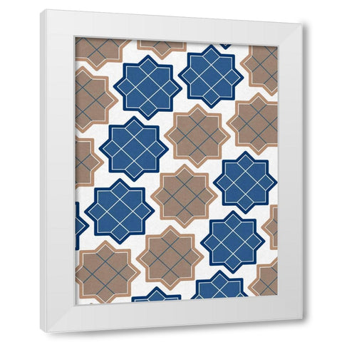 Alternating Pattern White Modern Wood Framed Art Print by Prime, Marcus