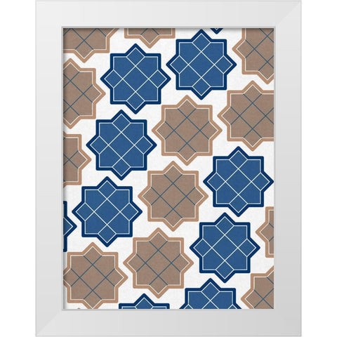 Alternating Pattern White Modern Wood Framed Art Print by Prime, Marcus