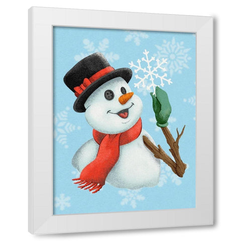 Magic Snowfall White Modern Wood Framed Art Print by Prime, Marcus